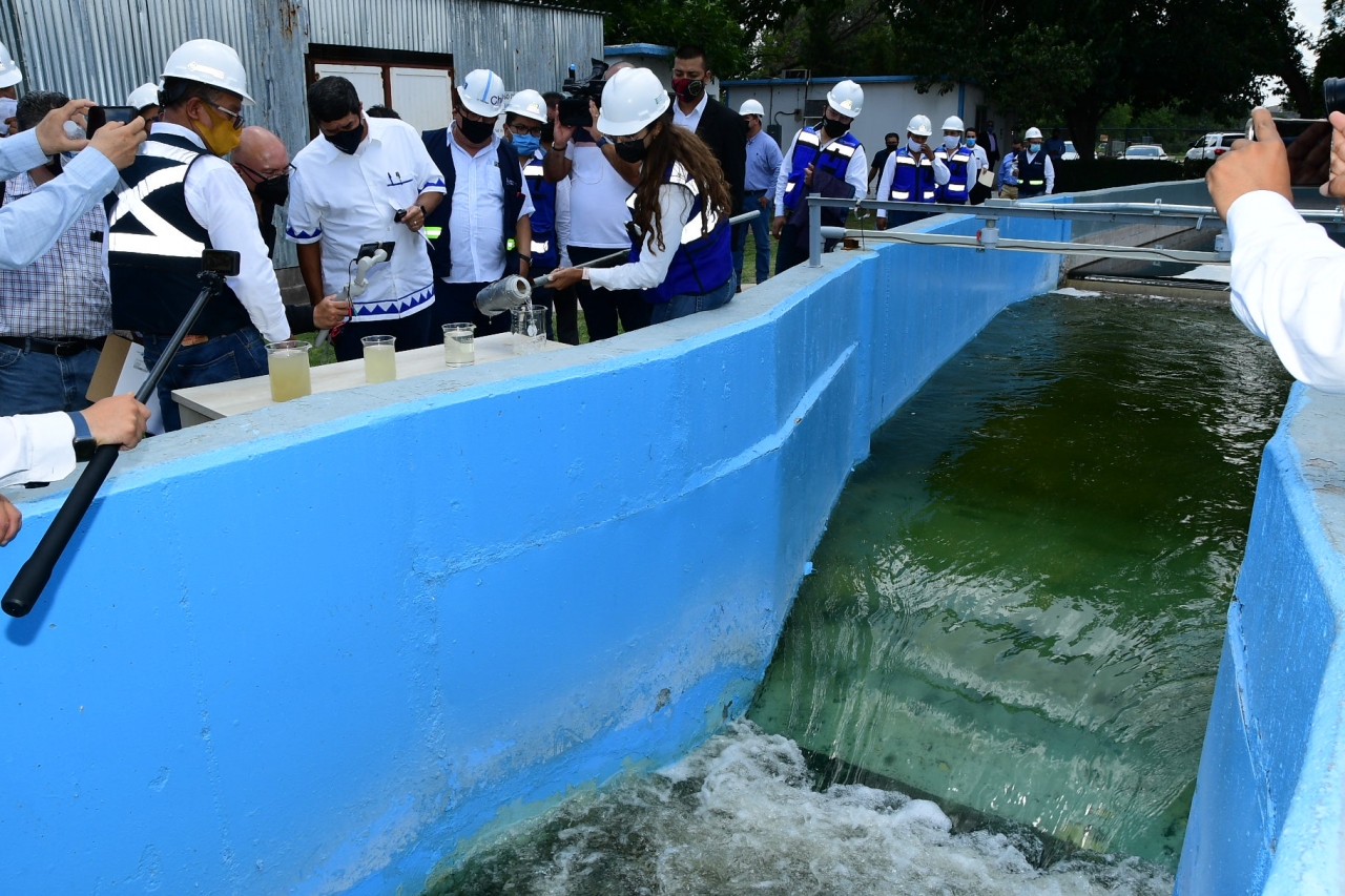 Inaugura Corral Obra En Planta De Aguas Tratadas De Chihuahua