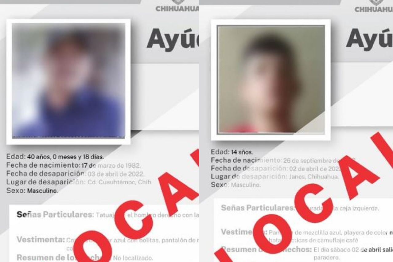 Localizan A Hombre Y Adolescente Reportados Como Desaparecidos