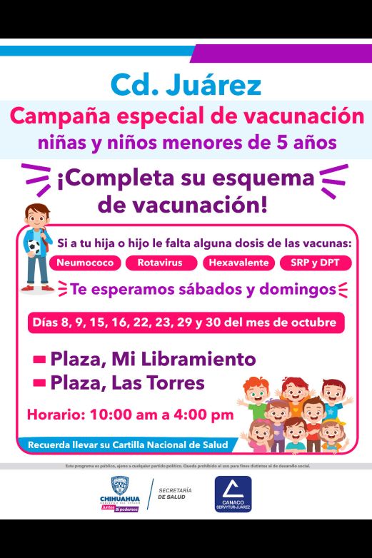 Recuerda Es Hoy La Campa A Especial De Vacunaci N Para Menores