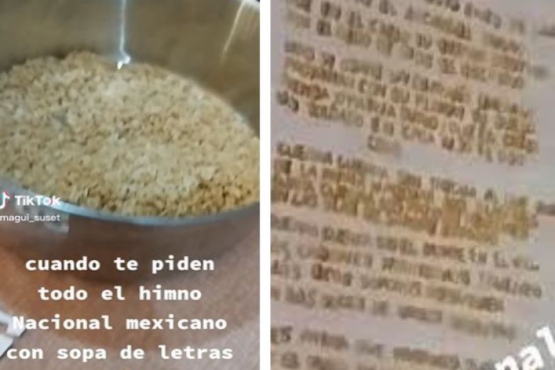 La Peor Tarea Le Dejan Escribir El Himno Nacional Con Sopa De Letras