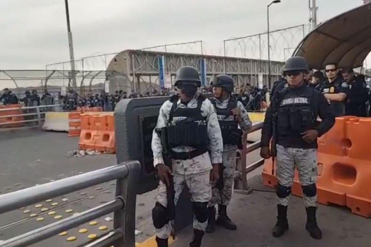 Reabren Cruce Peatonal Del Puente Paso Del Norte