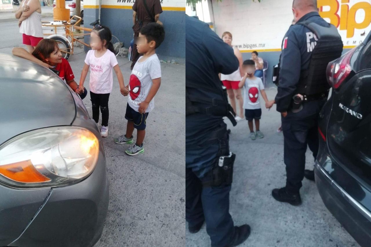 Apoyan policías a niños perdidos en Juárez