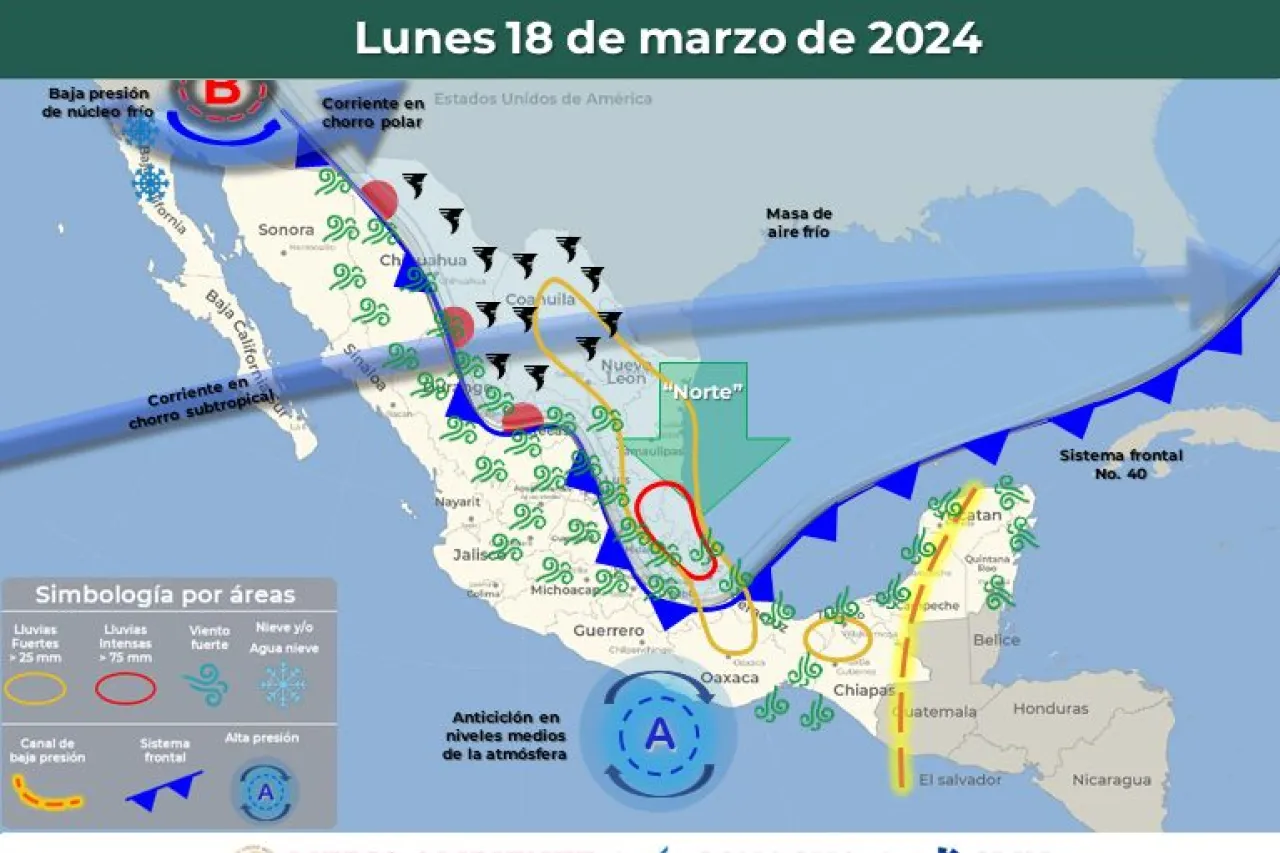 Traer Frente Fr O Vientos Fuertes Y Lluvias Aisladas En El Estado