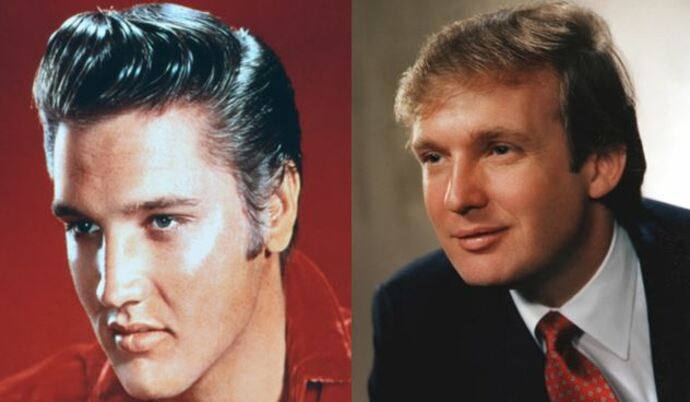Trump dice que de joven lo comparaban con Elvis Presley
