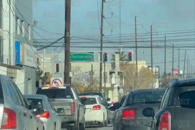 Congestión en Paseo Triunfo de la República por falla en semáforos