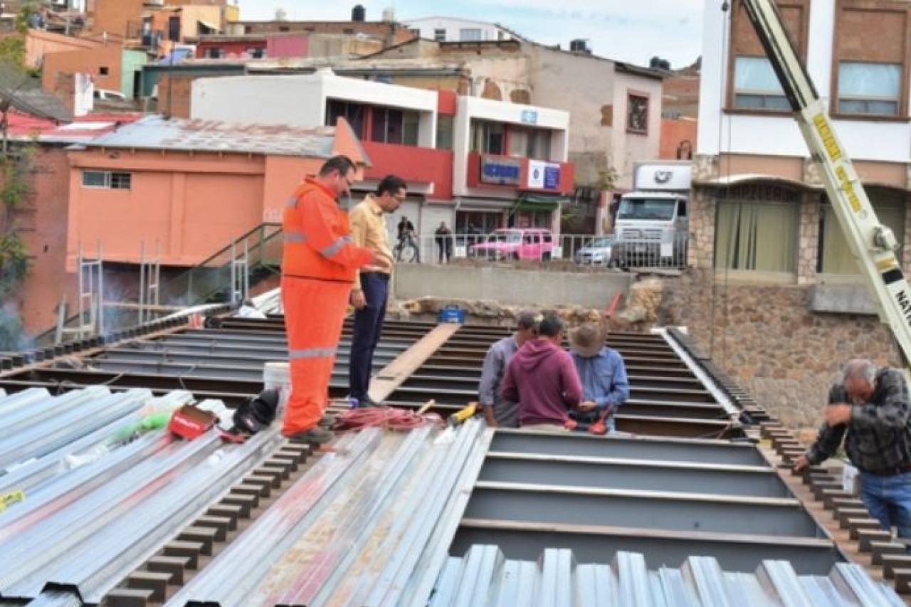 Reconstrucción del puente de Guanajuato casi está lista