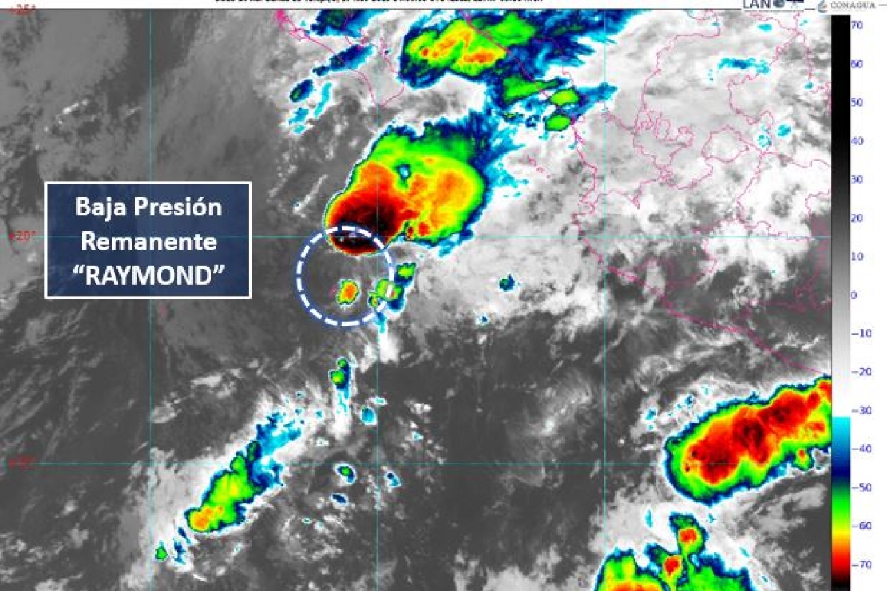 Ciclón Raymond se debilita a depresión tropical