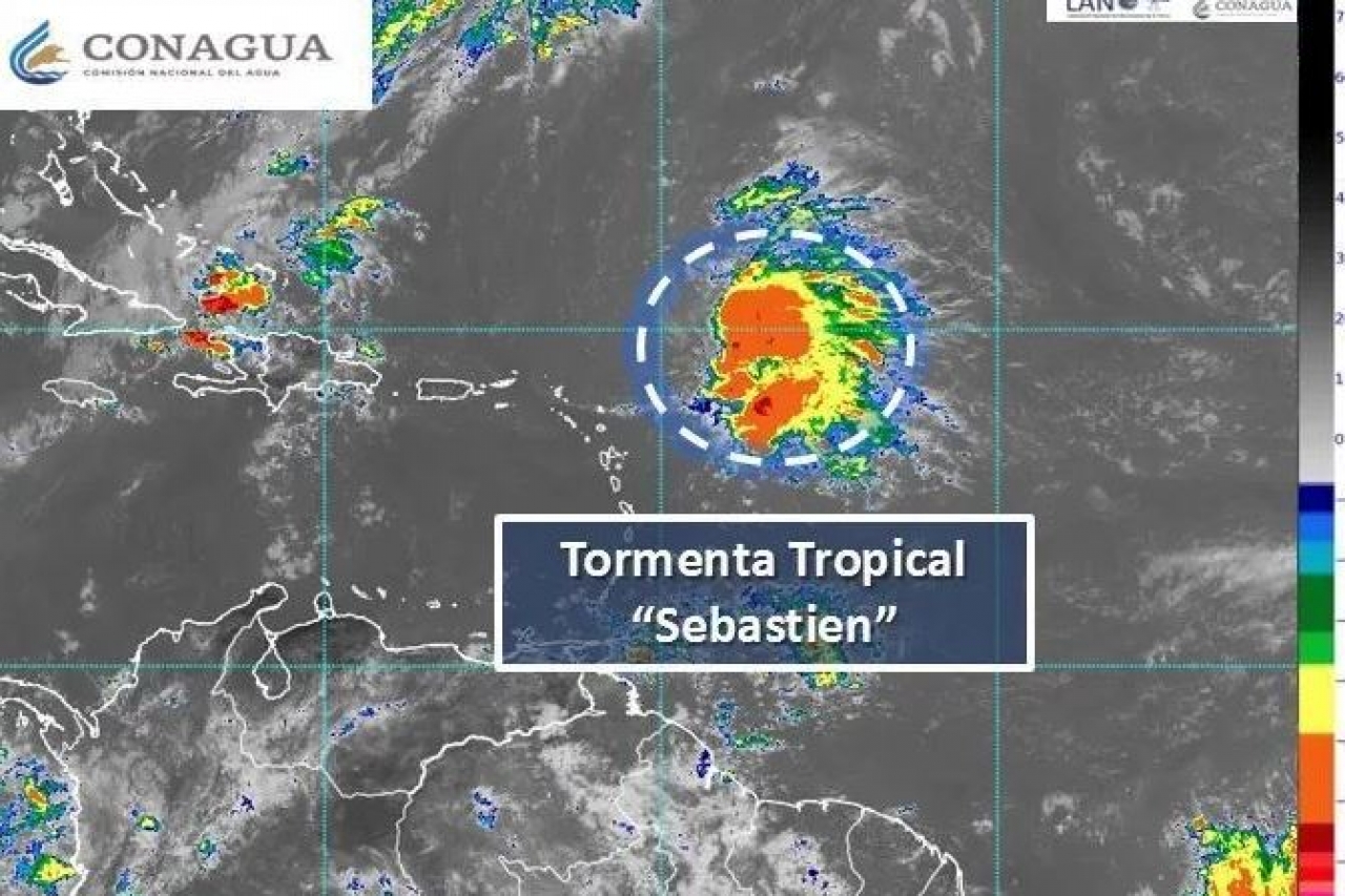 Se forma la tormenta tropical 'Sebastien' en el  Atlántico