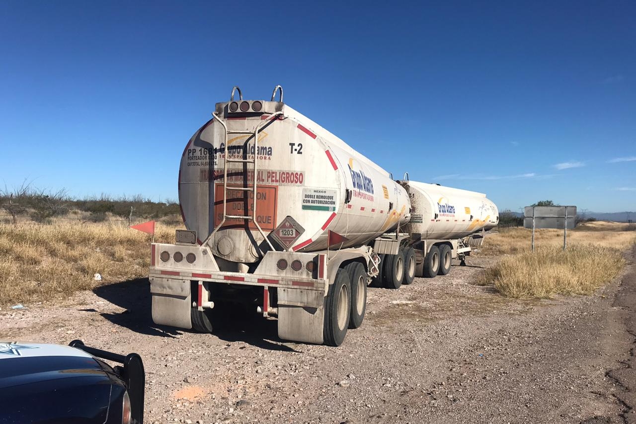 Roban pipas de gasolina en Chihuahua