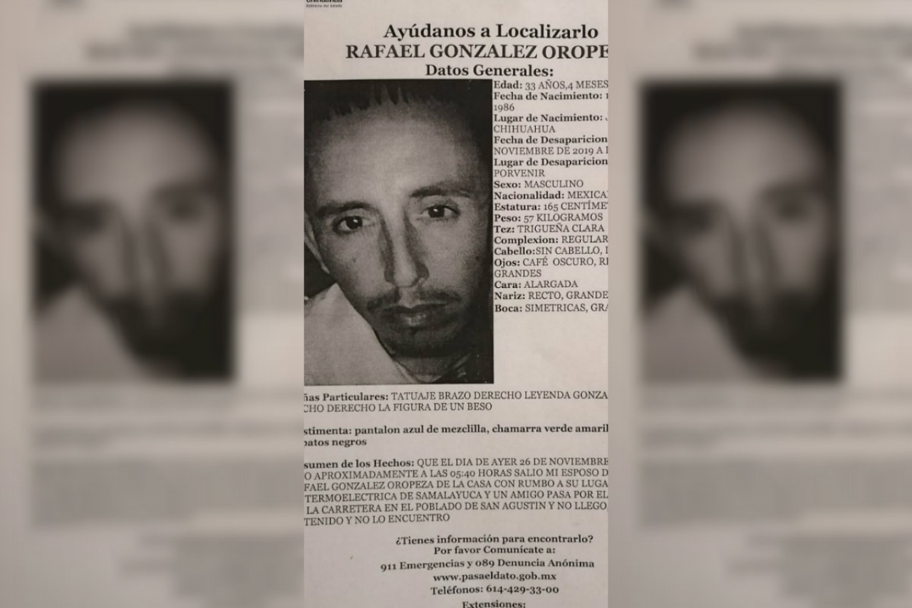 Solicitan ayuda para localizar a Rafael González