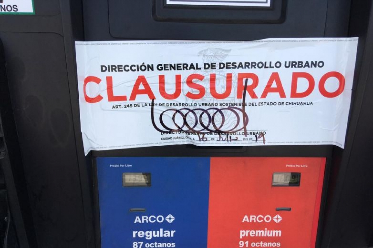 Clausuran otra gasolinera Arco; van 6 estaciones suspendidas