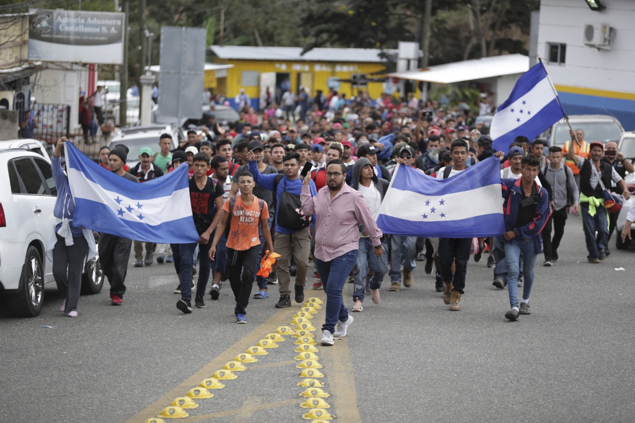 Atiende GN y Migración a nueva carava de centroamericanos