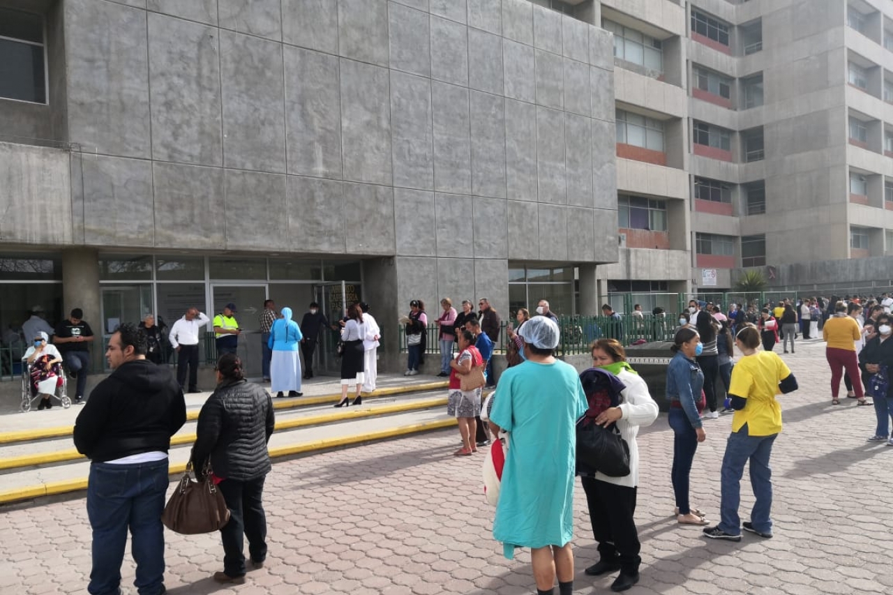 Desalojan hospitales del IMSS tras temblor