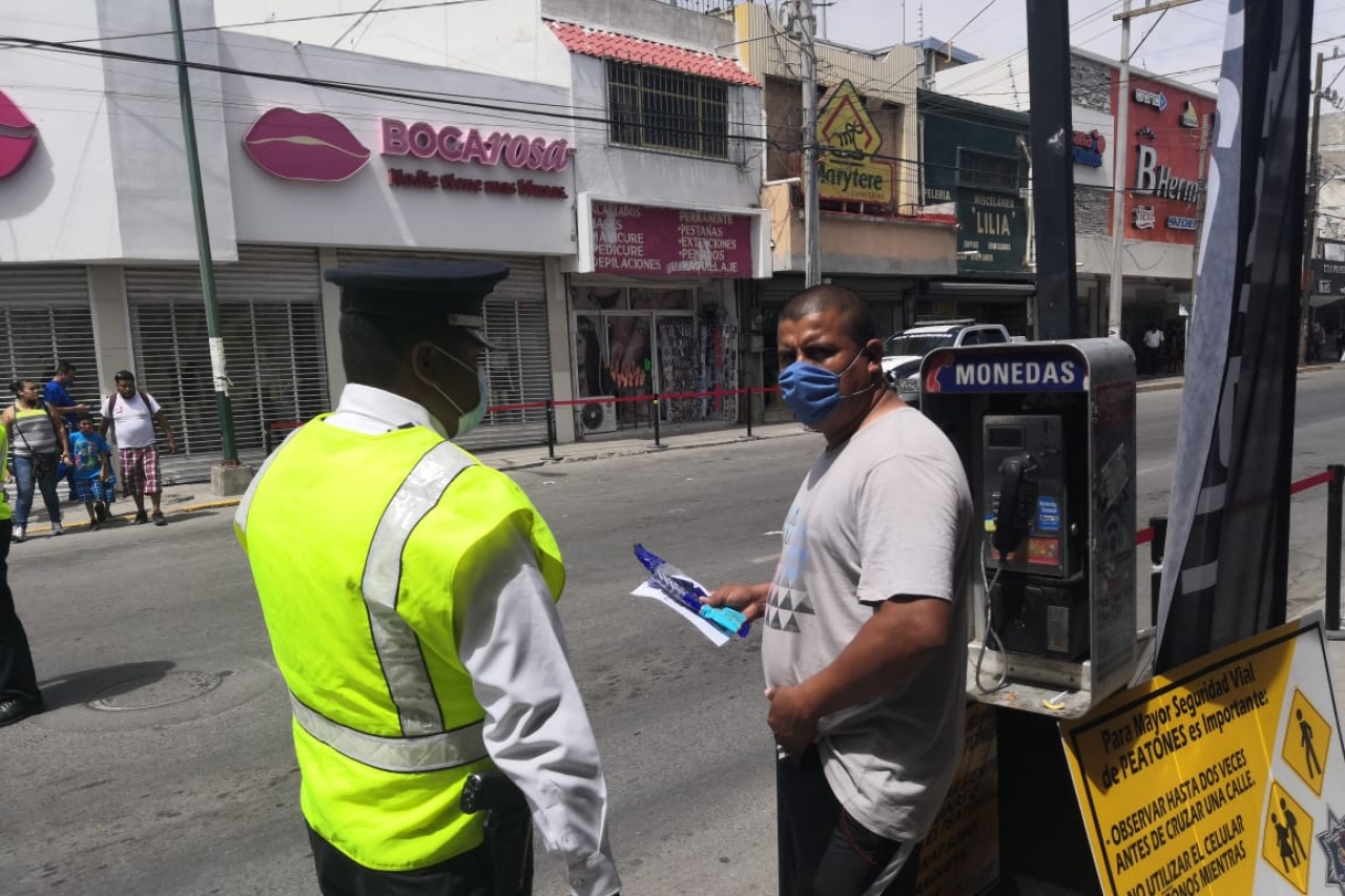 Realiza Seguridad Vial campaña de prevención para peatones