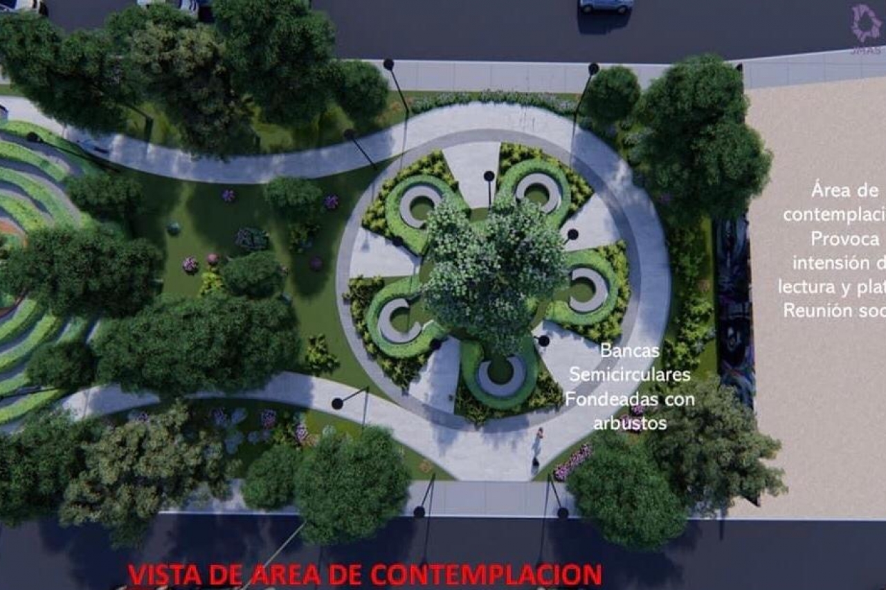 Así serán las rotondas que tendrá el parque lineal Cuatro Siglos