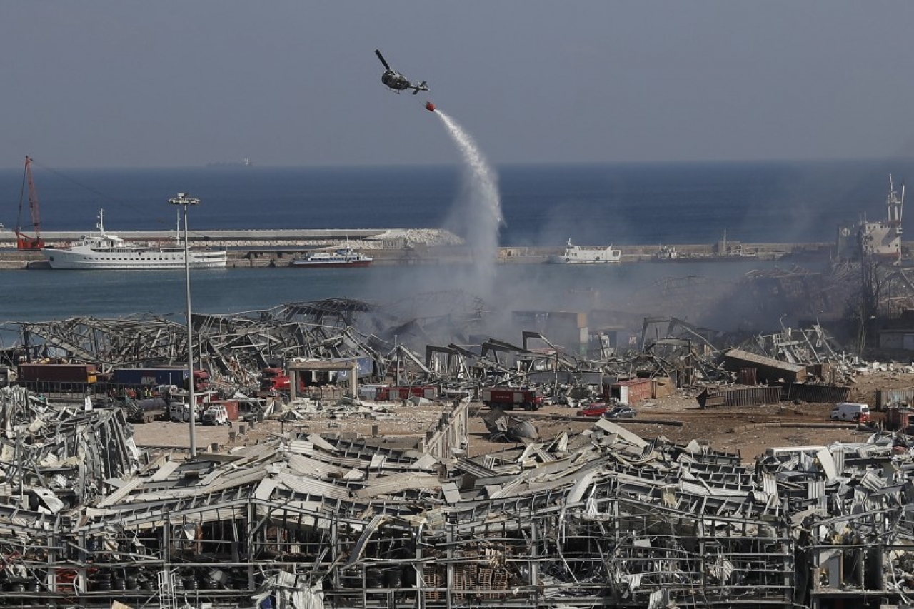 Medios de Líbano reportan 16 detenidos por explosión en puerto de Beirut