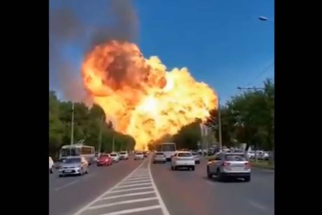 Explosión en gasolinera de Rusia deja 12 heridos