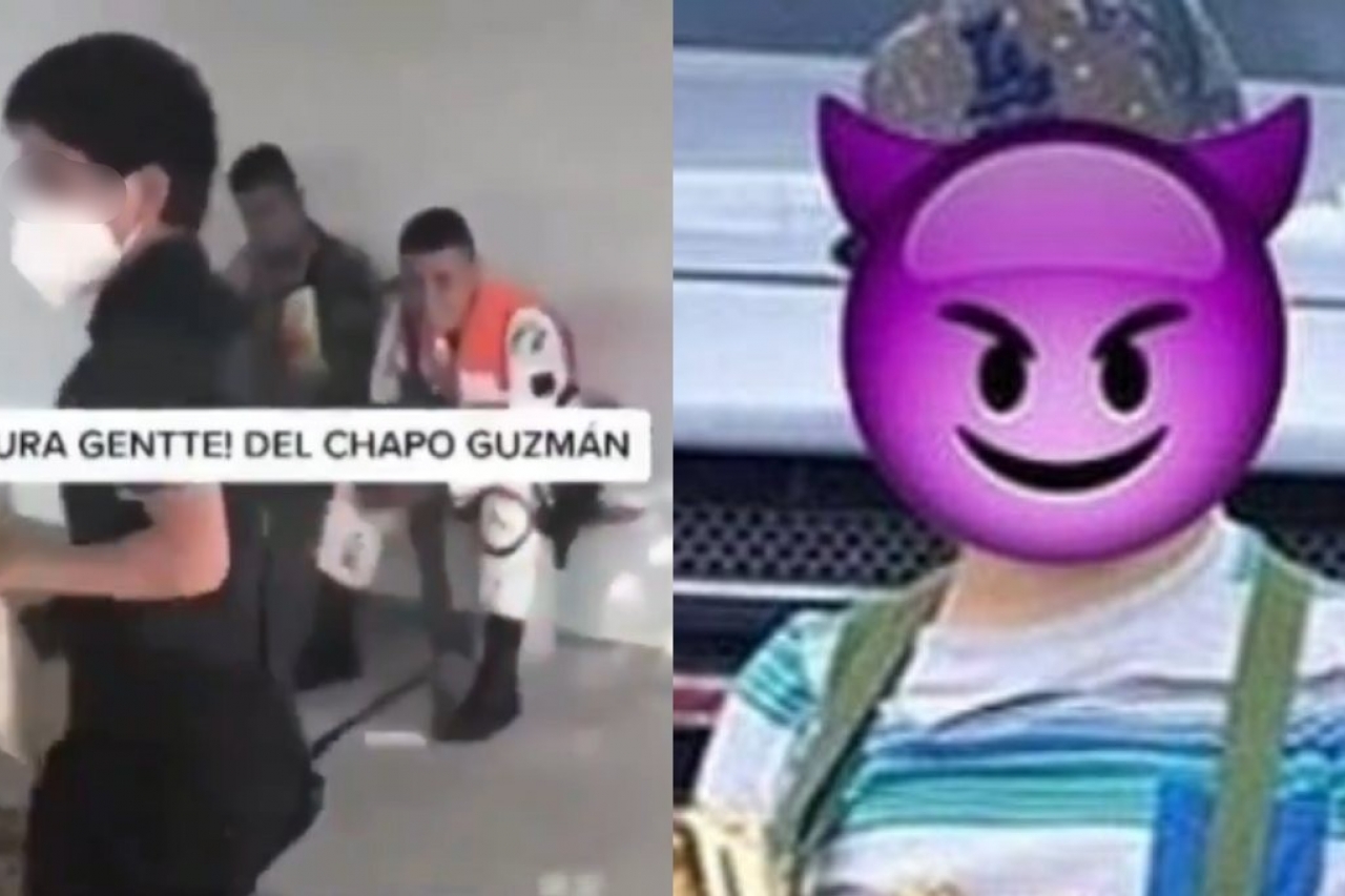 'Pura gente de El Chapo Guzmán'; captan a niño sicario amenazando a militares