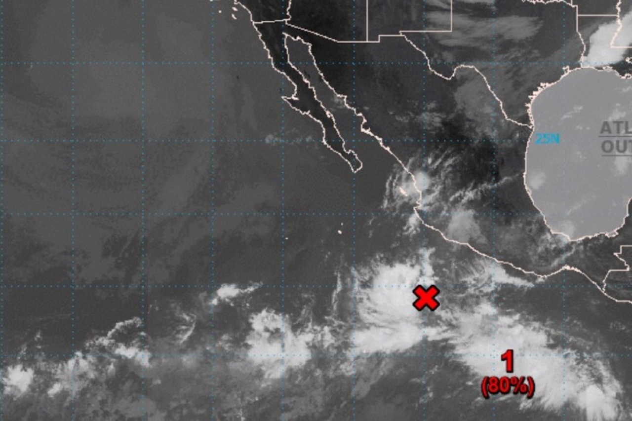 Se forma depresión tropical Dieciocho-E frente a costas de Michoacán