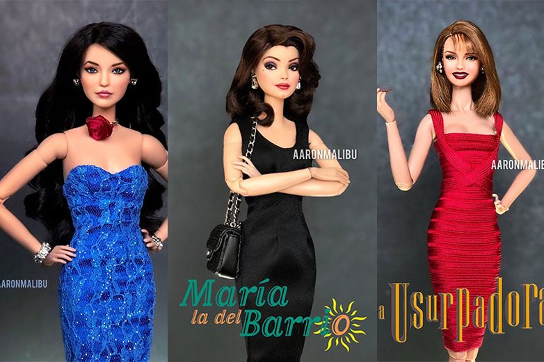 Artista convierte muñecas Barbie en villanas de telenovela - De Interés