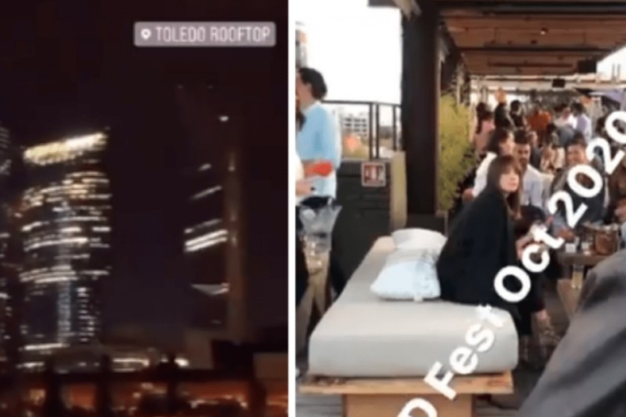 Videos: En plena alza de contagios hacen 'CovidFest' en terraza