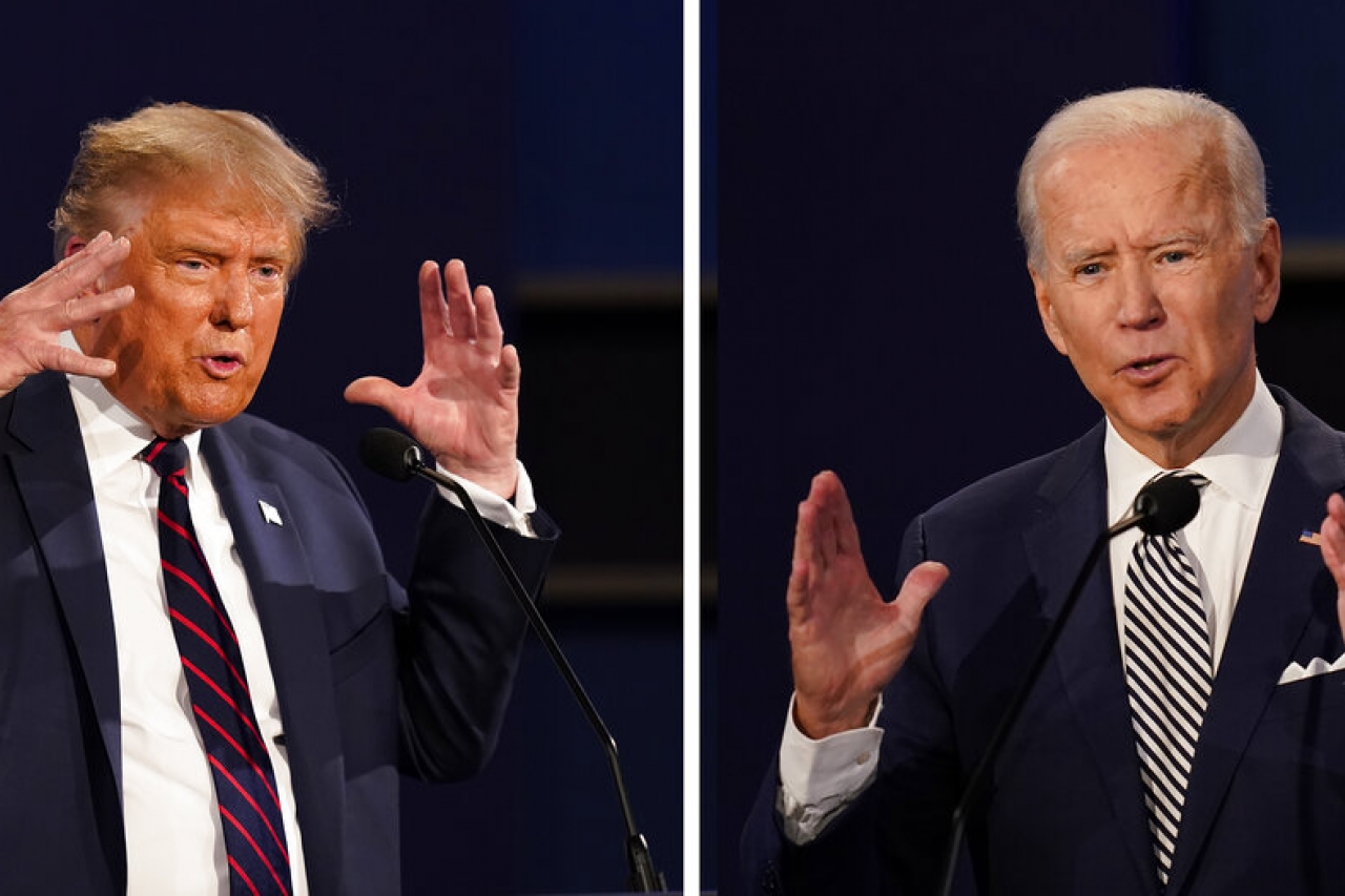 Aprueban el apagado de micrófonos para próximo debate Trump-Biden