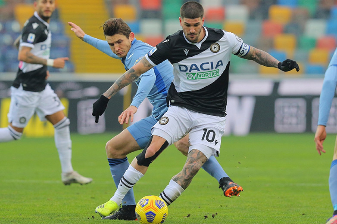 Atalanta se atasca al empatar en visita a Udinese