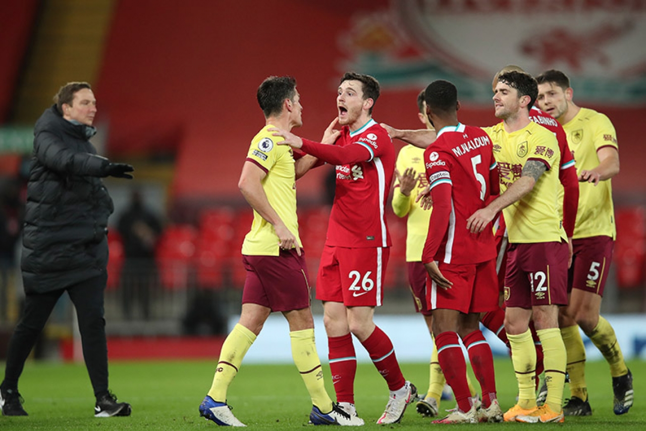 Liverpool cae ante Burnley, pierde racha invicta en casa