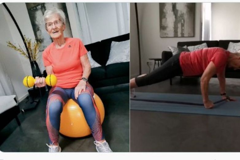 Abuelita Comparte Sus Rutinas Fitness En Tiktok 