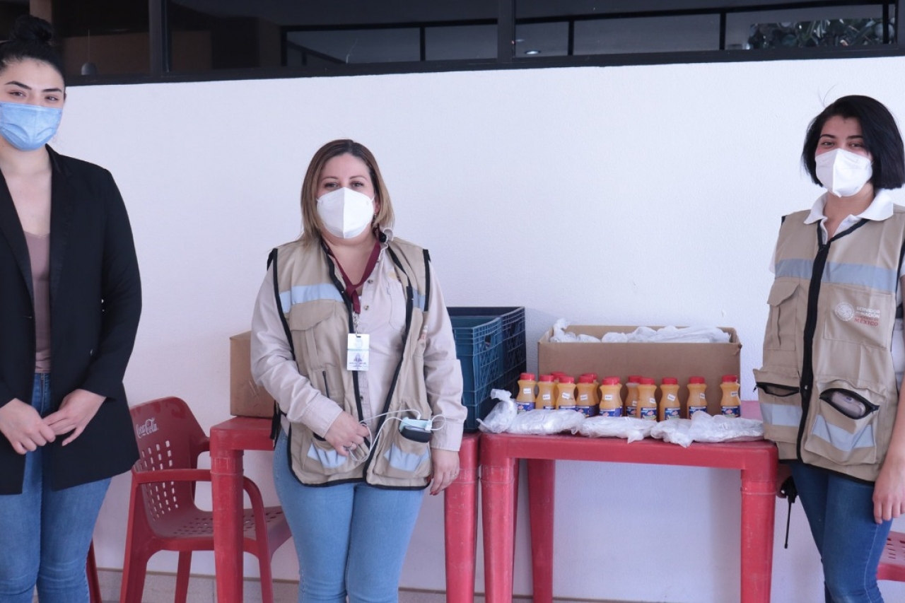 Apoyan Bosch y Electrolux a brigadas de vacunación en Juárez