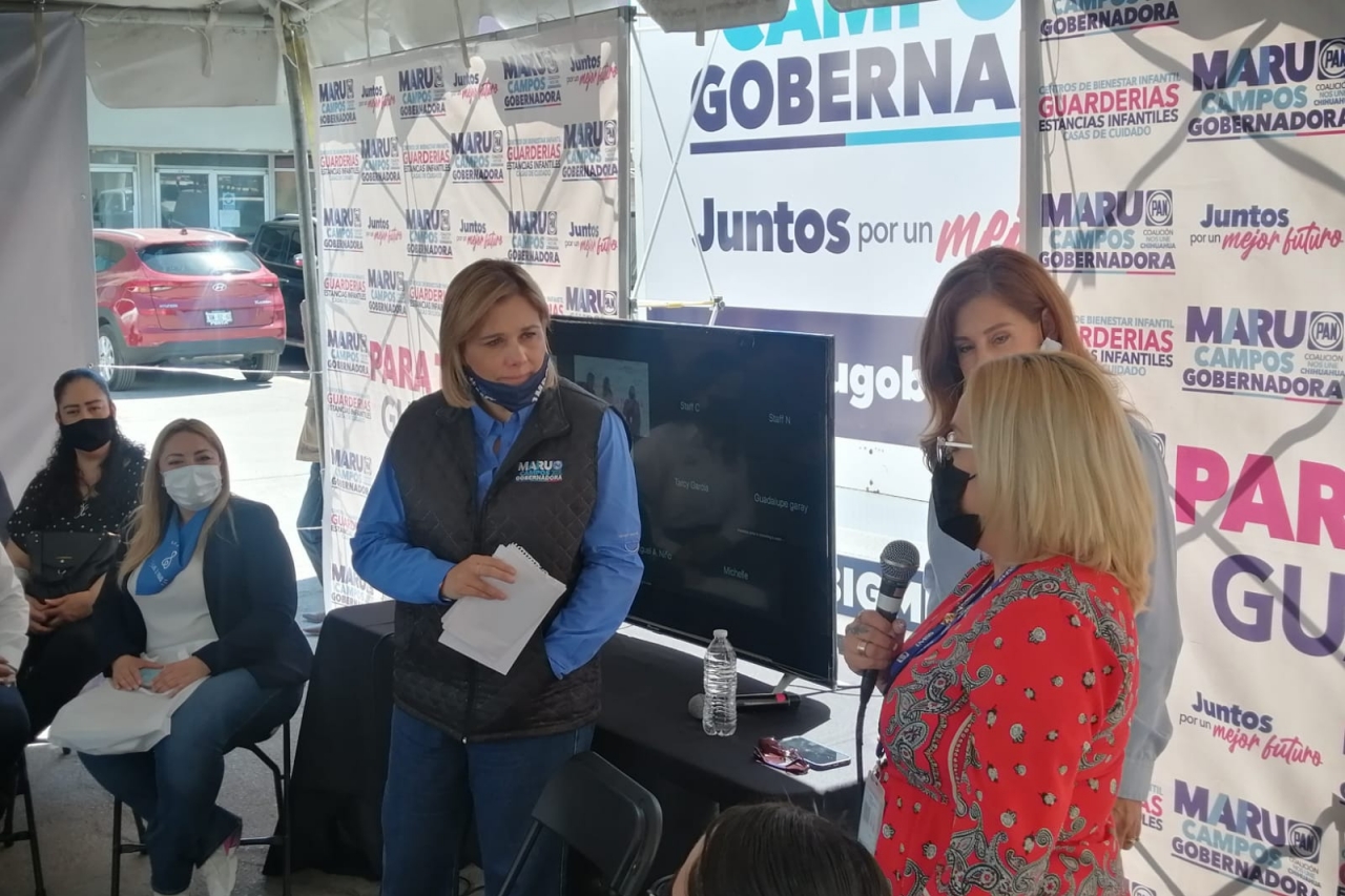 Promete Maru Campos más guarderías en Juárez