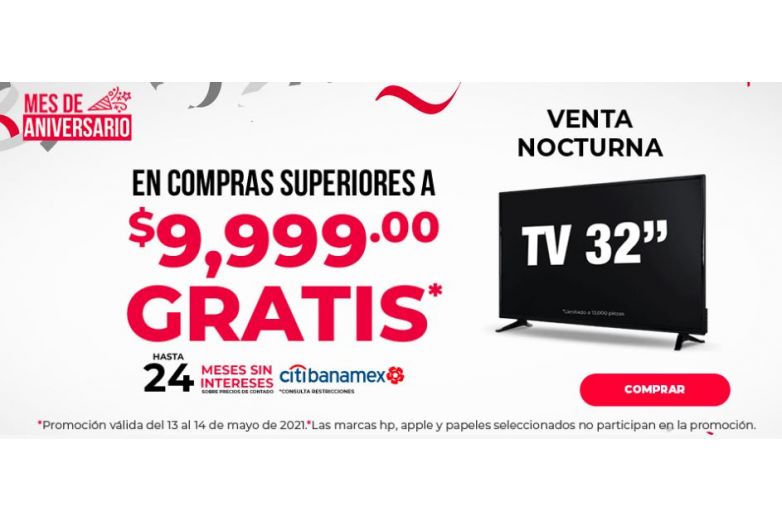 Office Depot regala televisiones de 32 pulgadas