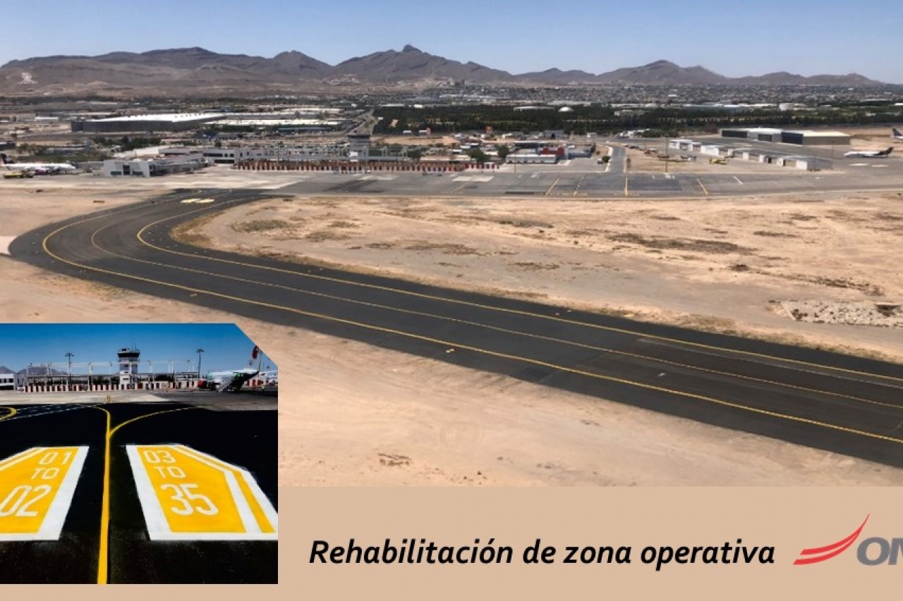 Estrena Aeropuerto de Ciudad Juárez nueva calle de rodaje