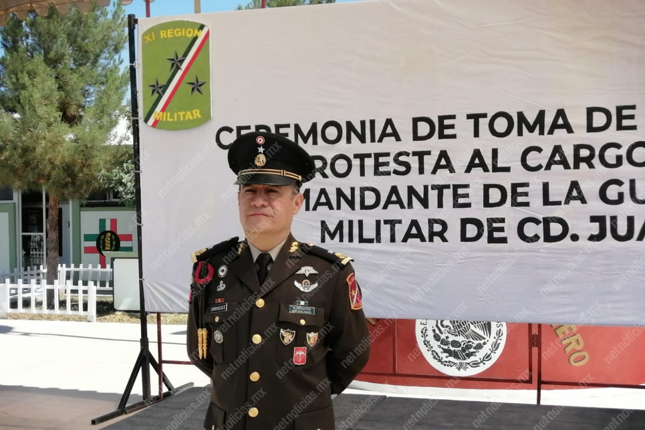 Hay nuevo comandante en la Guarnición Militar