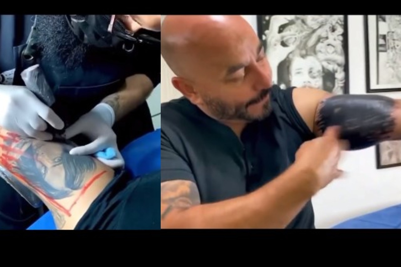 Lupillo se borró un tatuaje de Mayeli con otro dedicado a su mamá