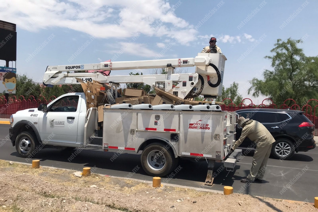 Se han instalado más de 48 mil luminarias nuevas en Juárez