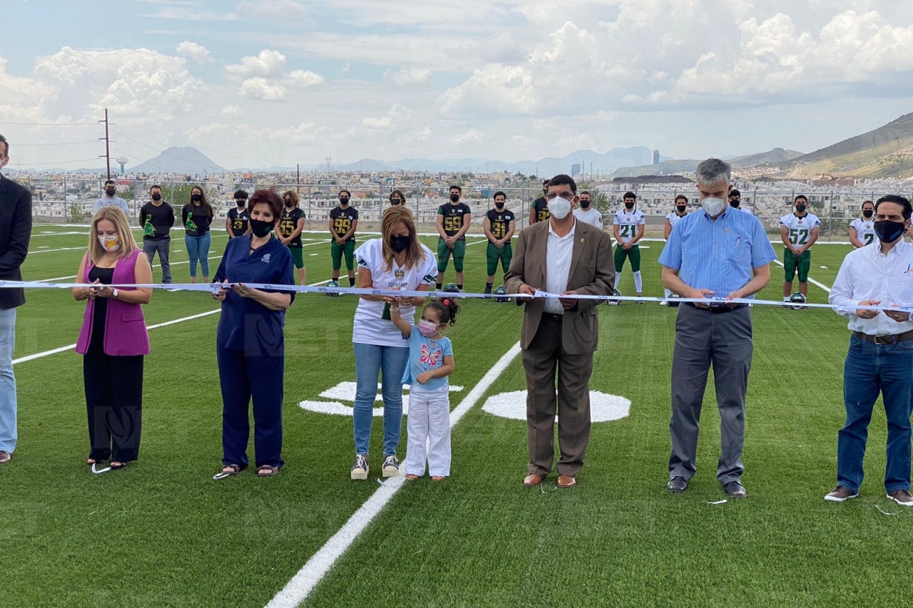 Inauguran cancha de americano en el Cobach 10