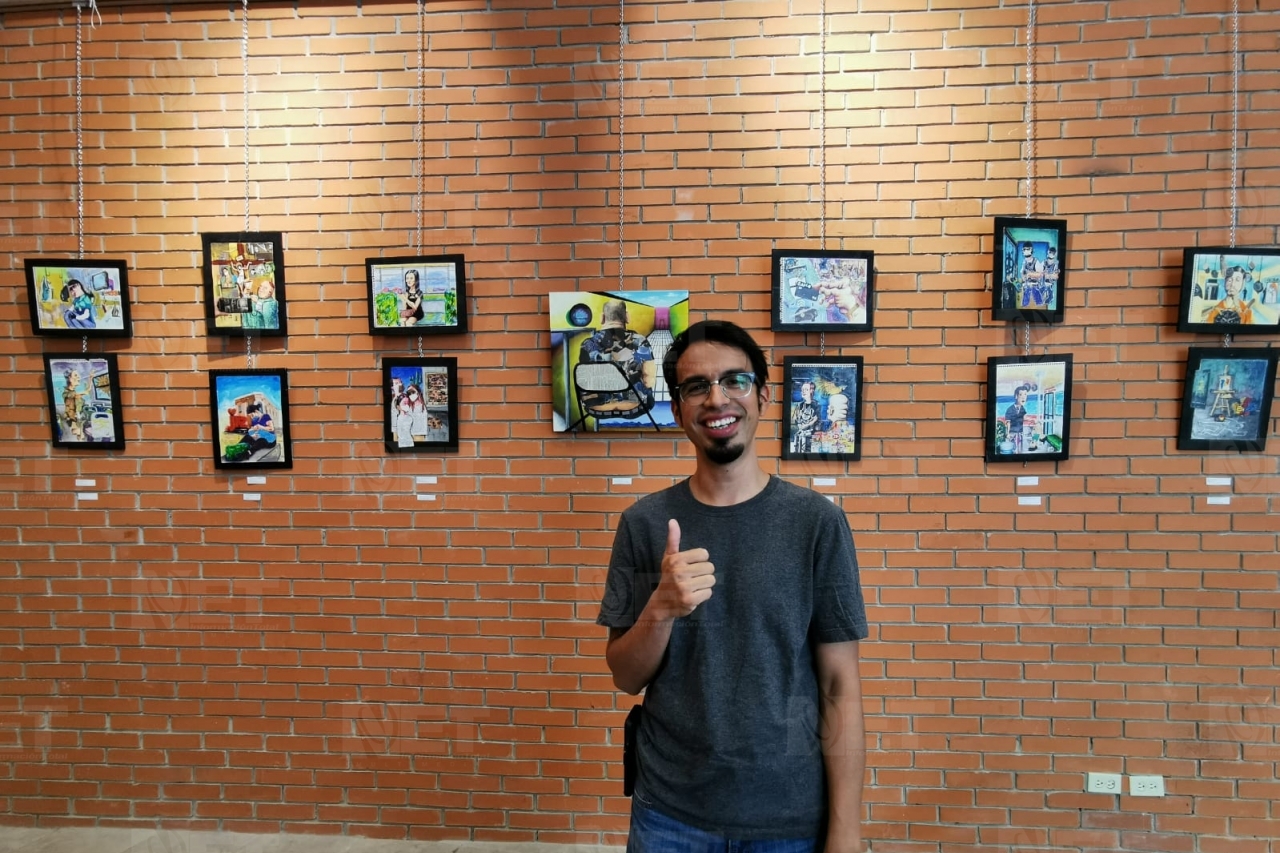 Marvin Quintero relata su vida a través del arte