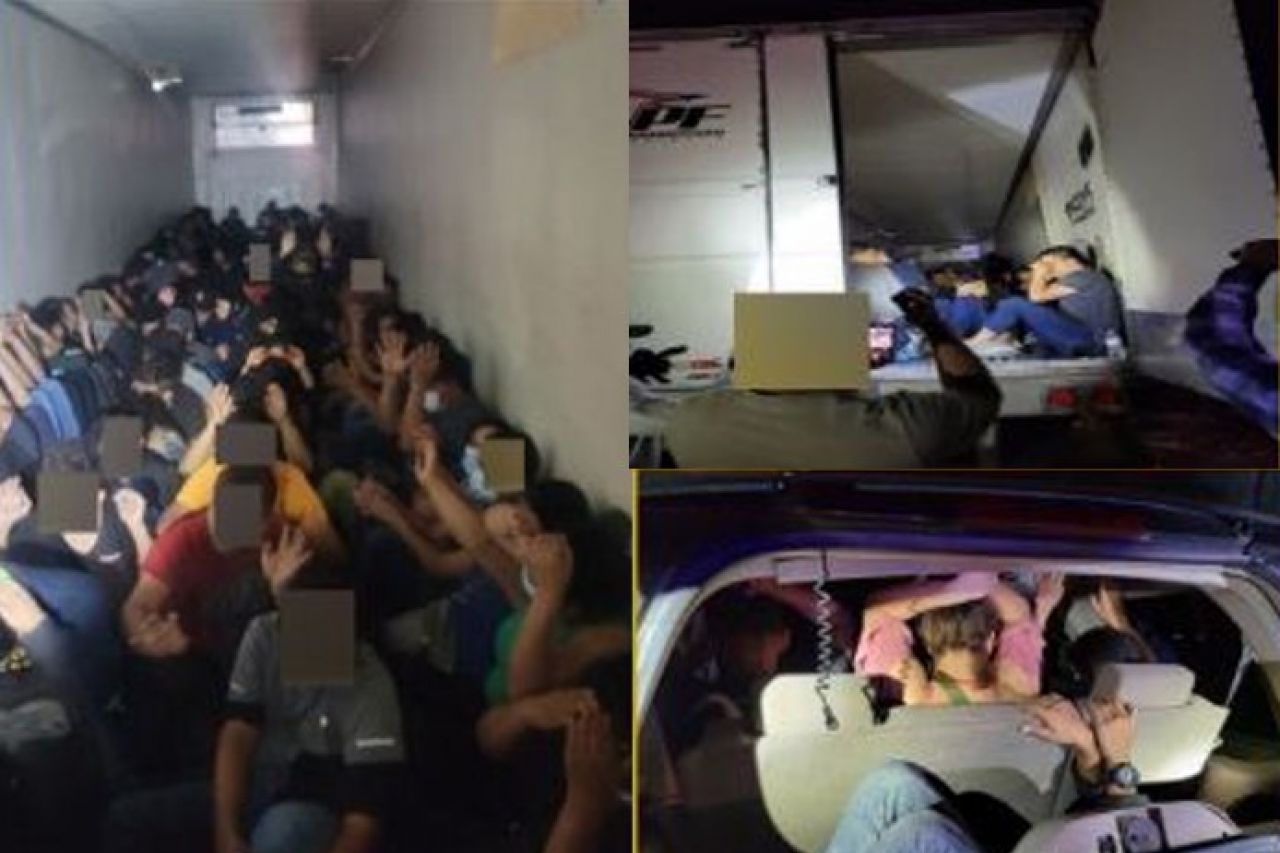 Frenan camión en El Paso que transporta 131 migrantes