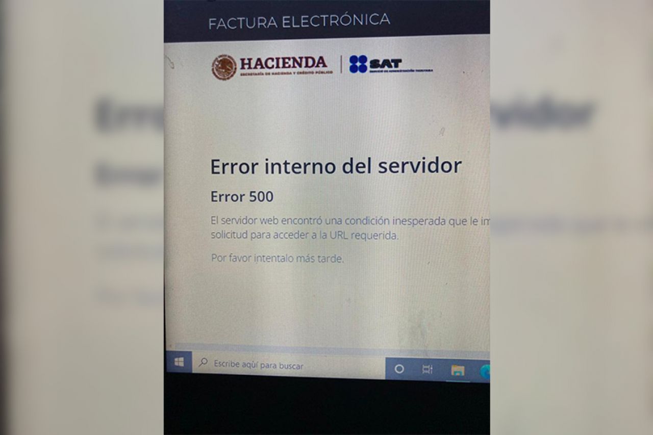 Reportan intermitencias en portal del SAT