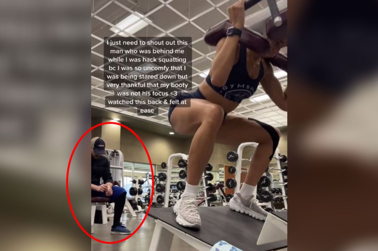Video: Mujer agradece que hombre no la acose en el gym