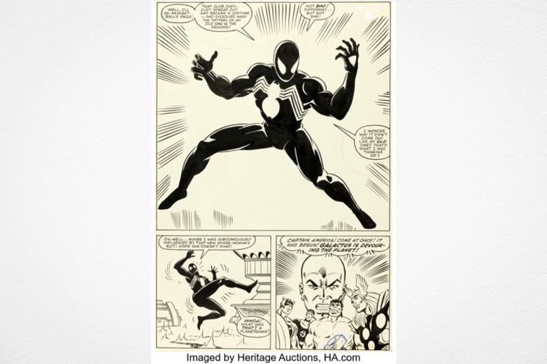 Subastan página de cómic de Spider-Man en precio récord