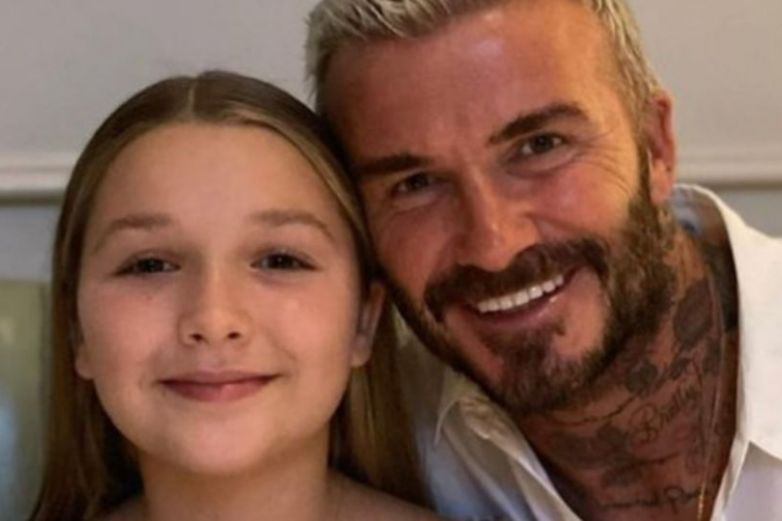 Critican a David Beckham por besar a su hija de 10 años en la boca