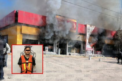 Detienen a 'El Pollo', acusado de quemar Oxxo 