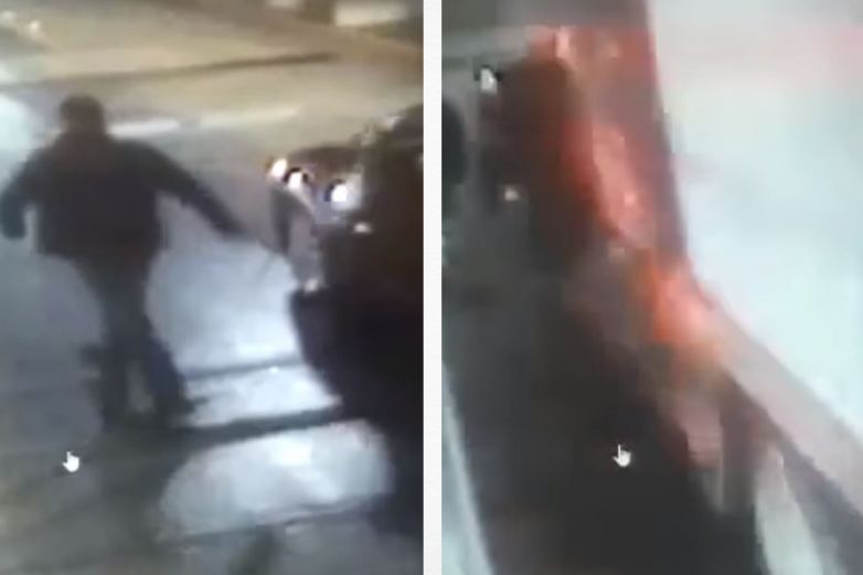 Video: Casi muere arrollado por tráiler; bajó del auto para no pagar peaje