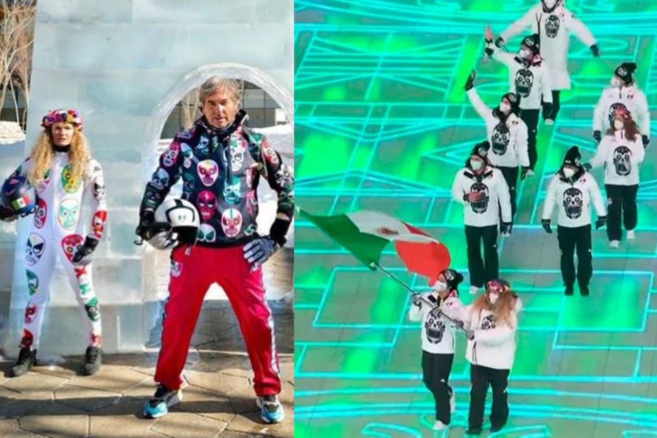 Lucen mexicanos en Beijing 2022 con uniformes inspirados en lucha libre