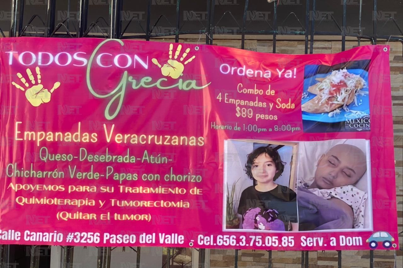 Venden empanadas veracruzanas para costear su tratamiento