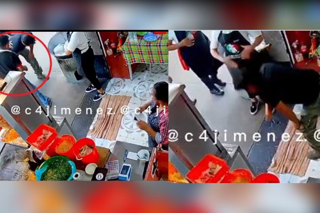 Video: Taquero salva a cliente que se atragantaba con uno de pastor