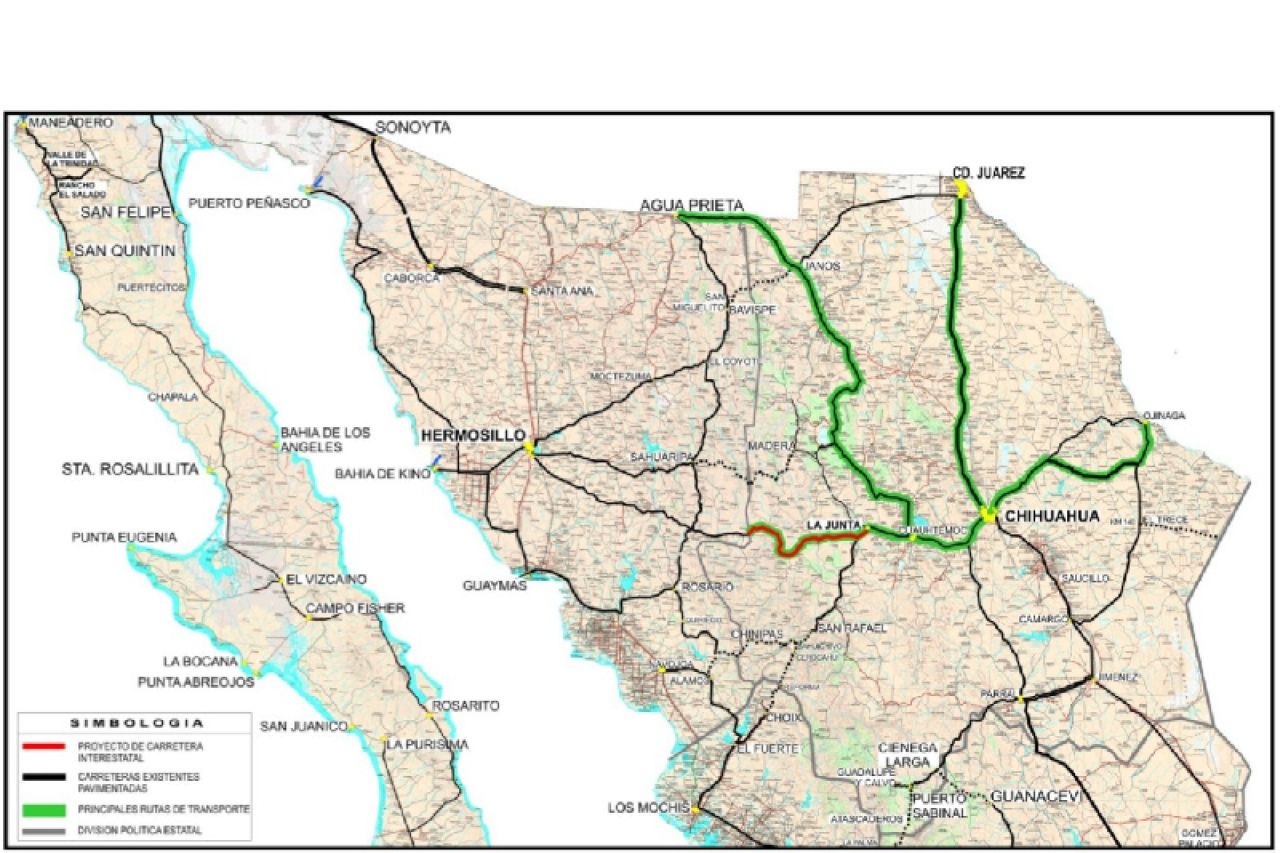 Iniciarán en diciembre obras de la carretera Guaymas-Chihuahua: Maru