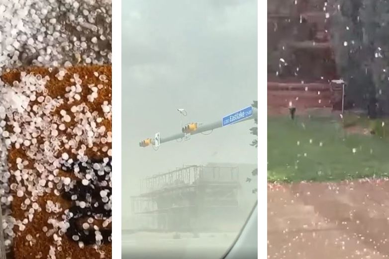 Video: Clima salvaje; viento, polvo, granizo y lluvia en EP